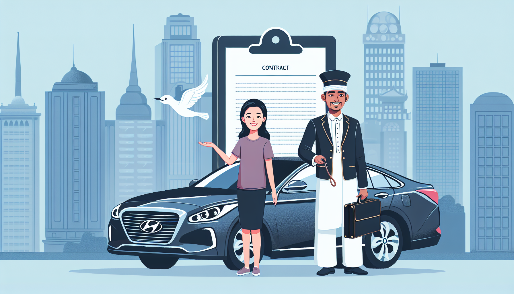 Правильное оформление аренды Hyundai с водителем